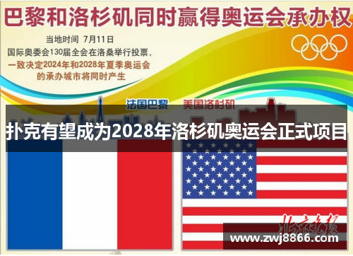扑克有望成为2028年洛杉矶奥运会正式项目